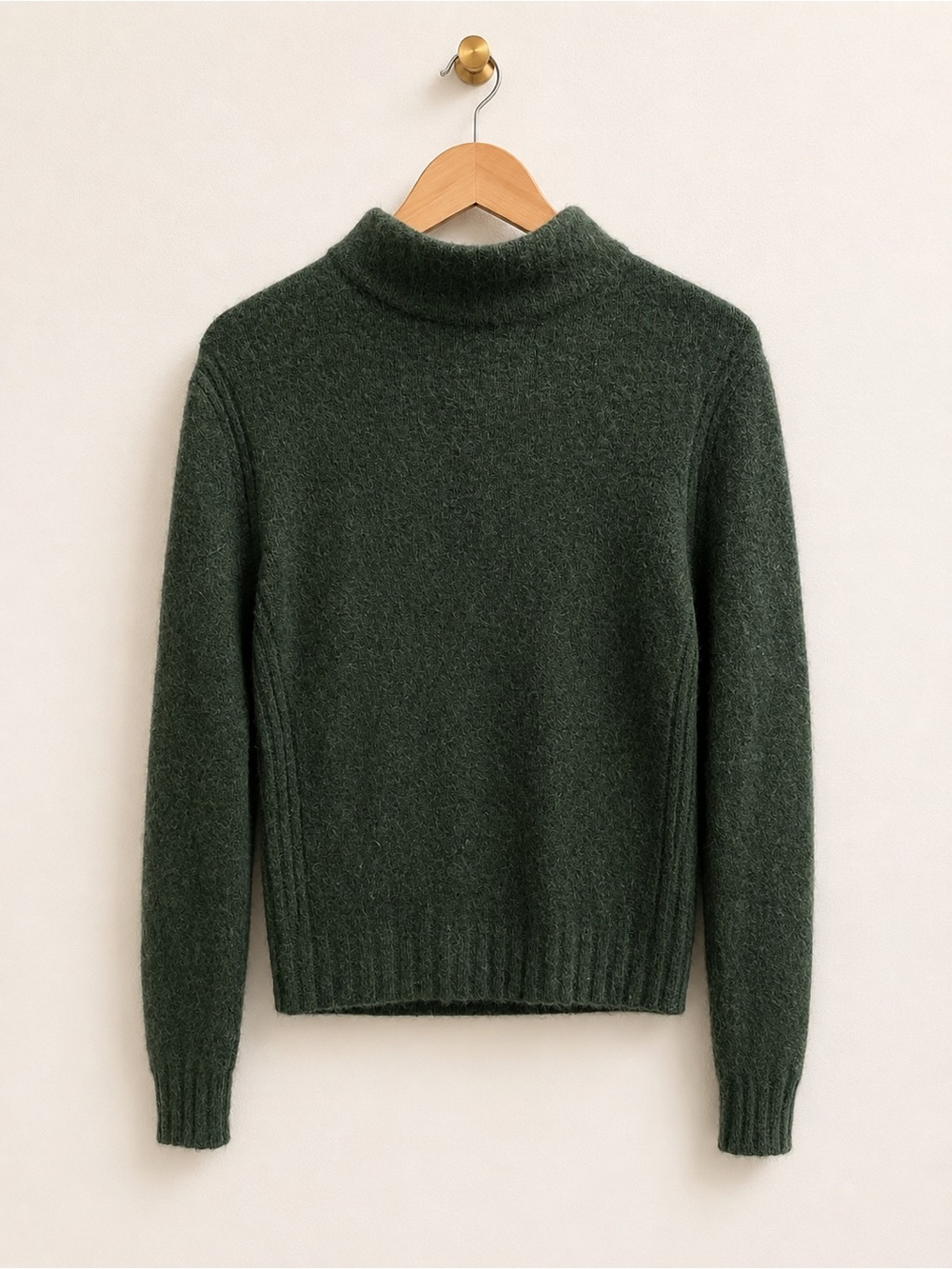 J.CREW Olive Green Mock Neck Sweater XS Merino Wool Alpaca Blend Soft Cozy